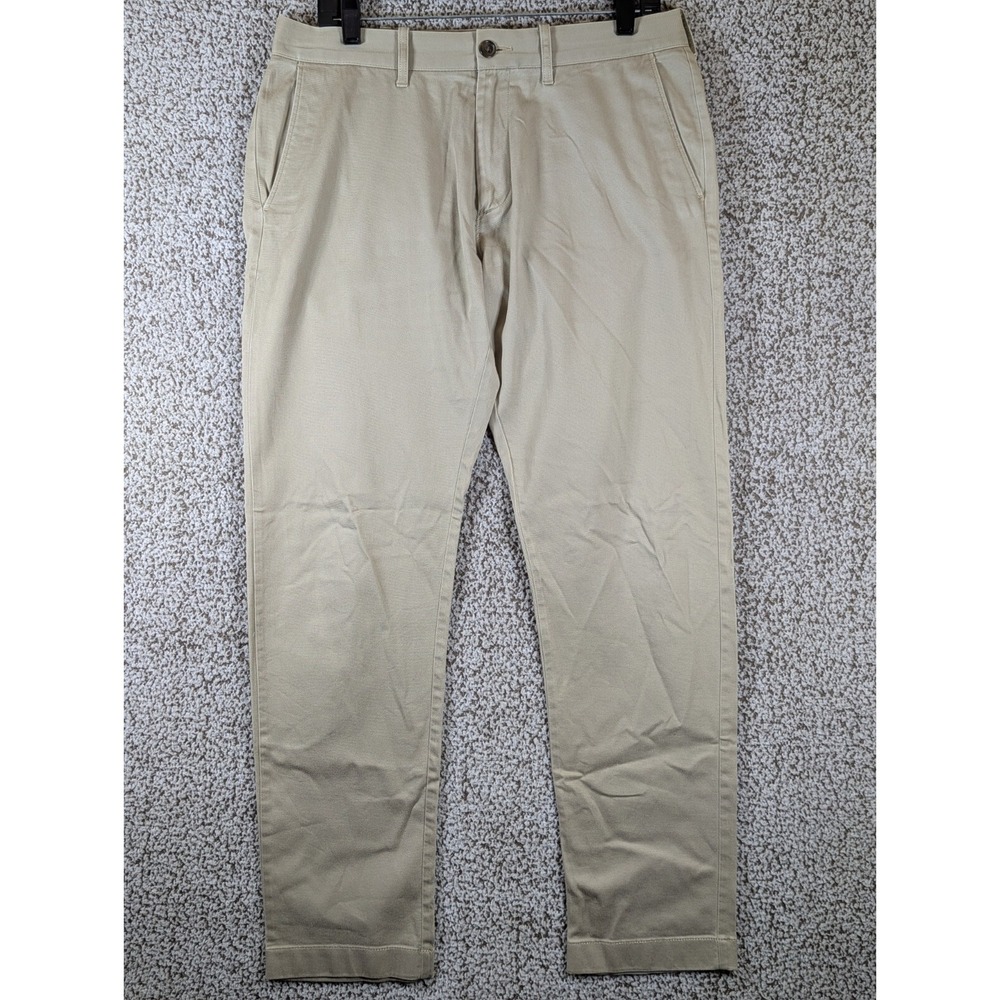 J. Crew Chino‎ Pants Men's Size 32x31 (Tag 32x32) Beige Golf Hike Outdoors